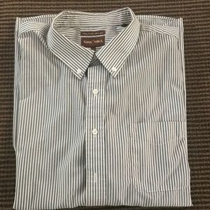 Men’s L/S Dress shirt Blue and White stripe
